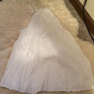 White halter top